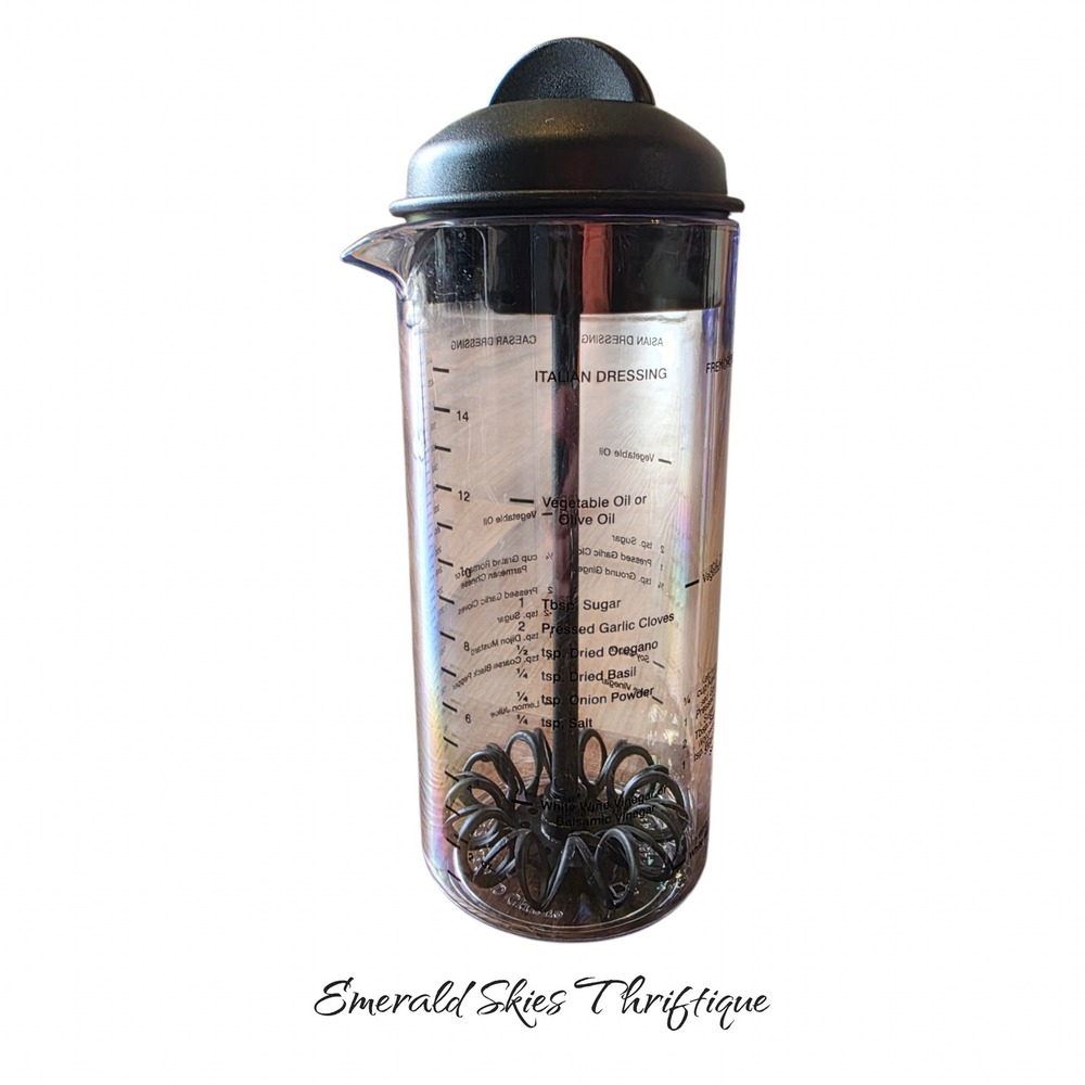 Pampered Chef Measure Mix Pour Salad Dressing Mixer Maker 2265 Retired free ship